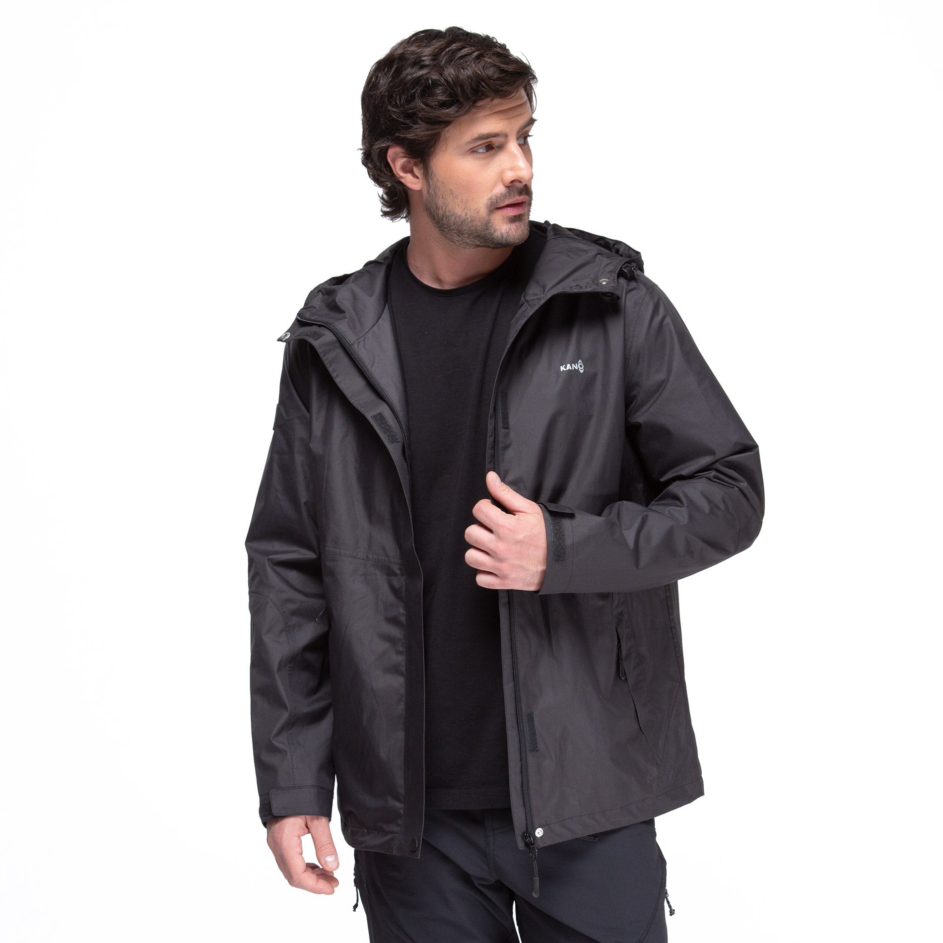 Cortavientos Impermeable Lenga Negro – Kano Outdoors
