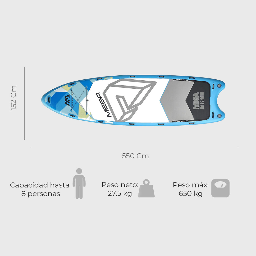 Stand Up Paddle 8 Personas Mega 18’1”