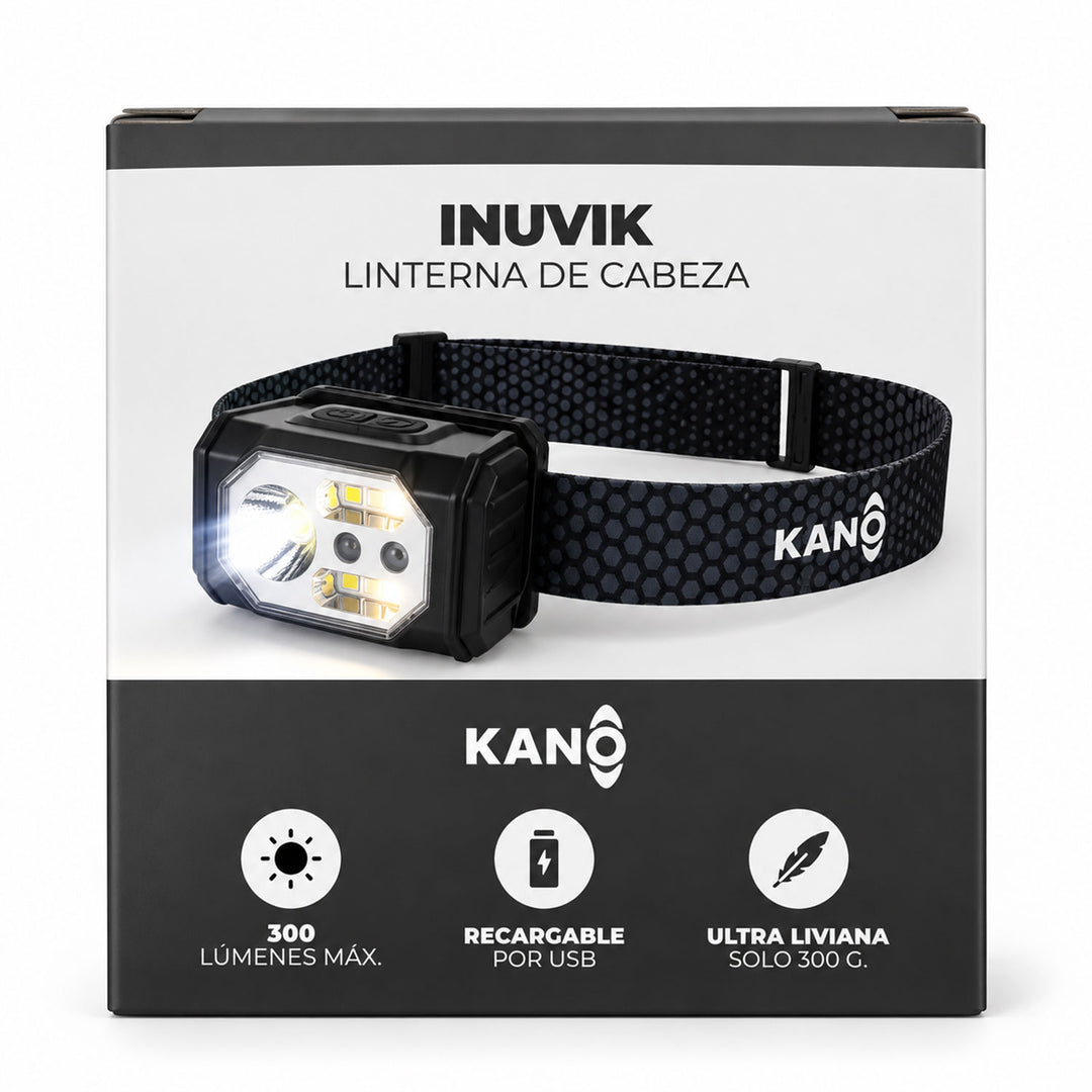 Linterna Frontal de Cabeza LED INUVIK