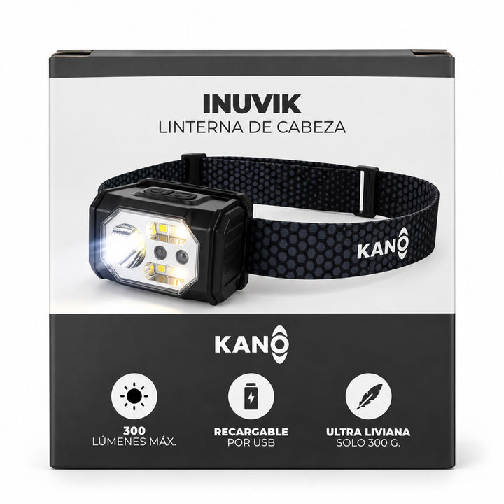 Linterna Frontal de Cabeza LED INUVIK