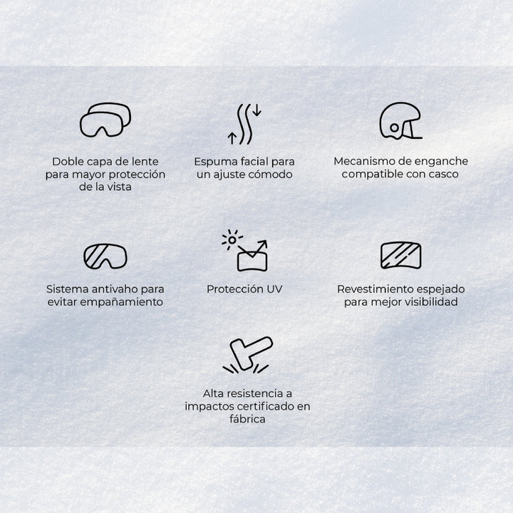 Combo Nieve Casco Patrol + Antiparrar Ripper + Calcetines de Ski