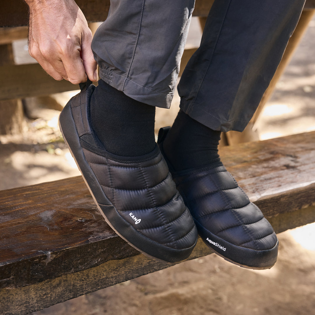 Pantuflas Outdoor Melimoyu Negro