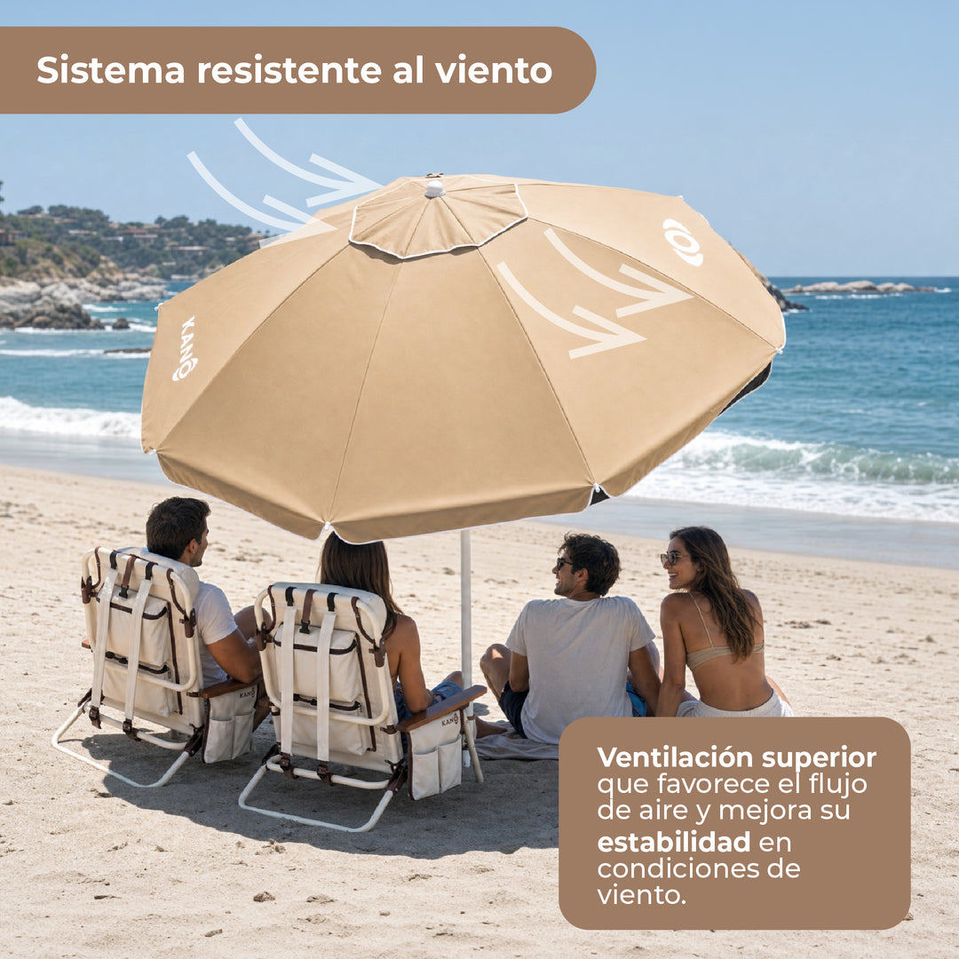 Quitasol Black Out para Playa Rapel