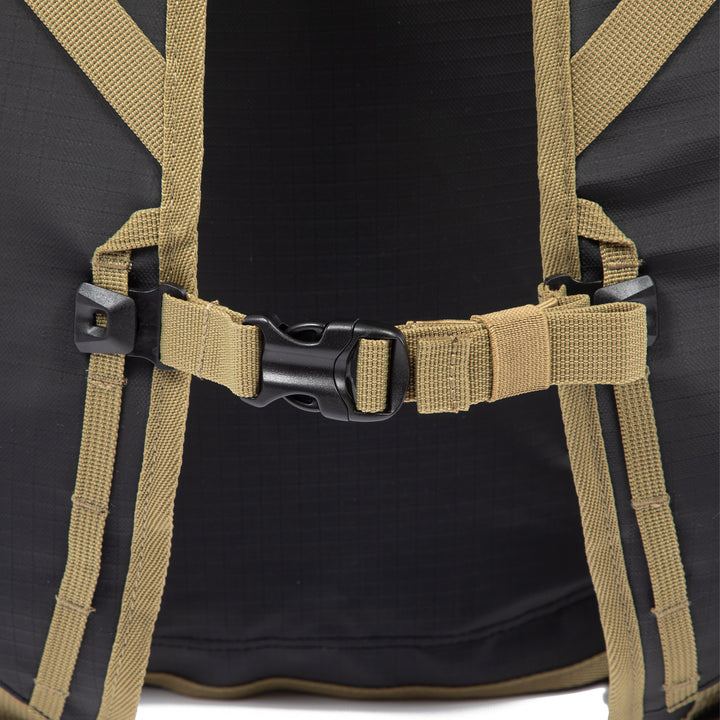 Bolso Convertible en Mochila 40L Darwin Negro/Beige