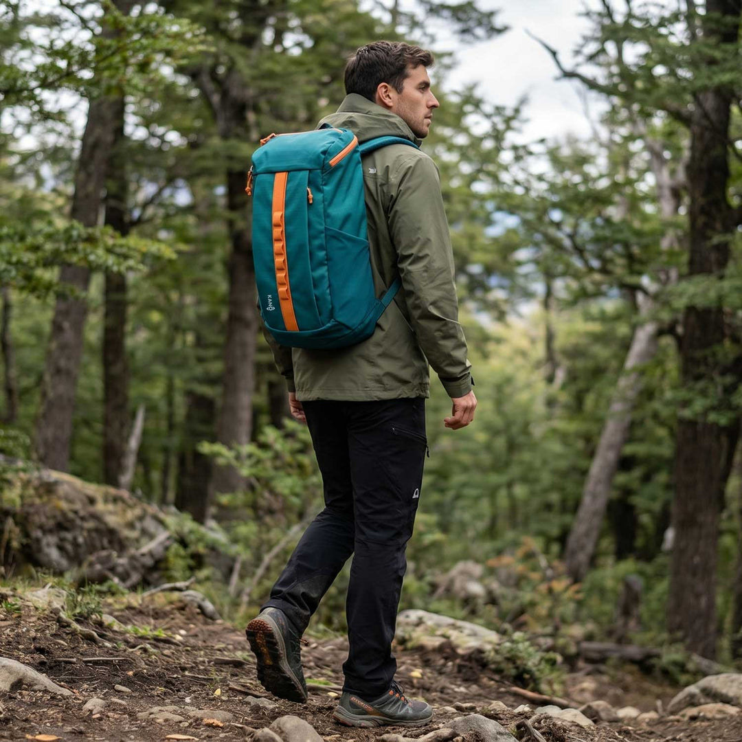 Mochila Outdoor 25L Andes Verde/Naranja