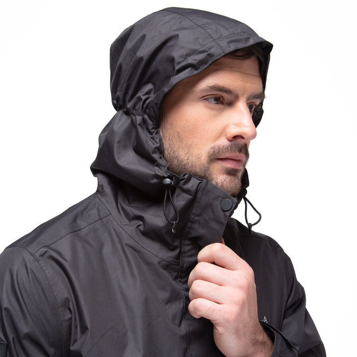 Combo Impermeable Lenga + Polar Canelo Hombre