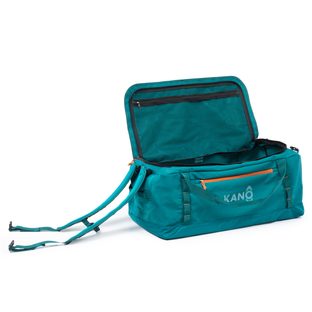Bolso Convertible en Mochila 80L Roy Verde/Naranja