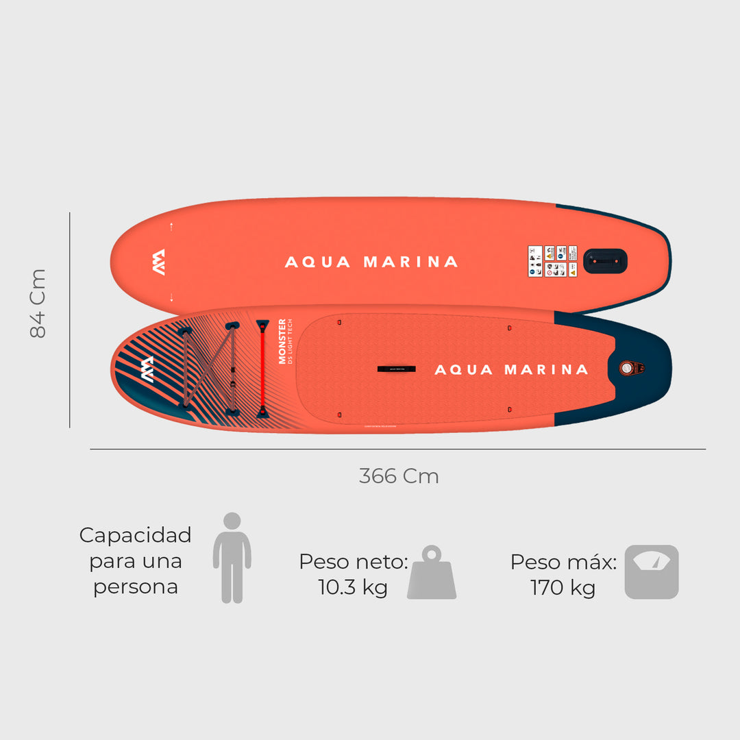 Stand Up Paddle Inflable Aqua Marina Monster Sup 12'0"