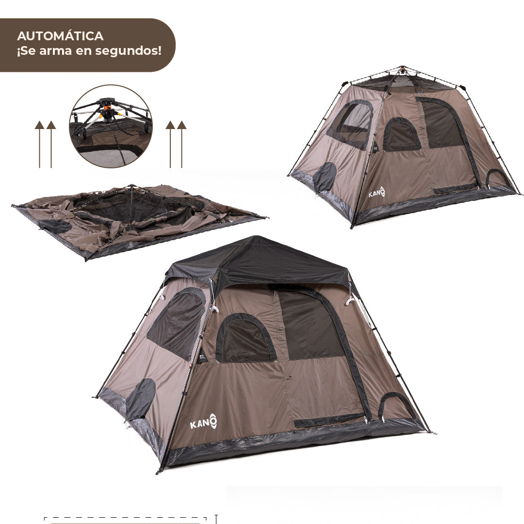 Combo Carpa Automática Enco + Colchón Eléctrico Queen + Cooler Eléctrico Queulat