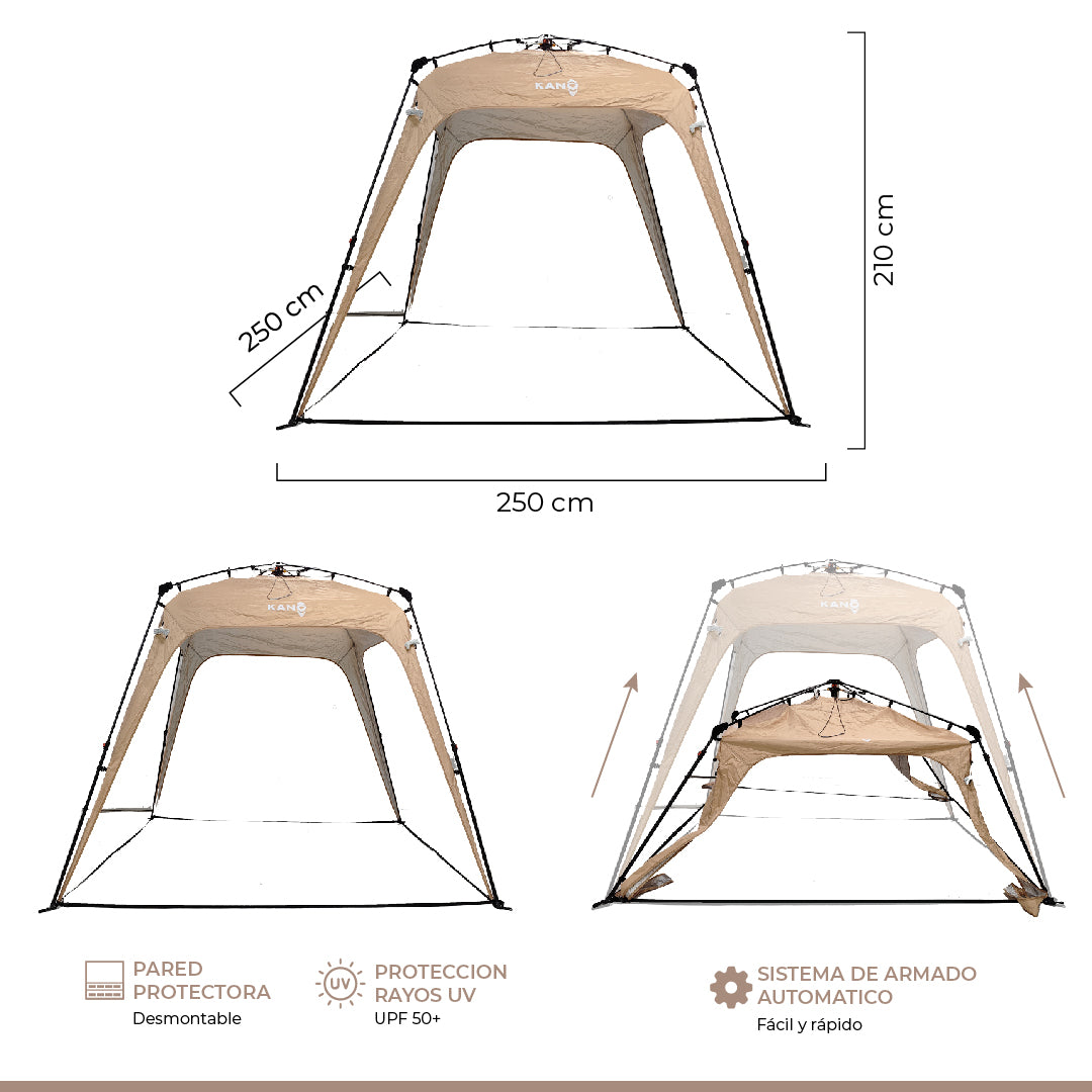 Toldo Plegable Automático 250 x 250