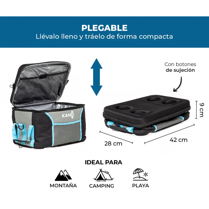 Combo Quitasol de Playa Rapel + Soft Cooler 45L Tyndall