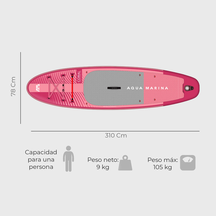 Stand Up Paddle SUP Coral 10'2″