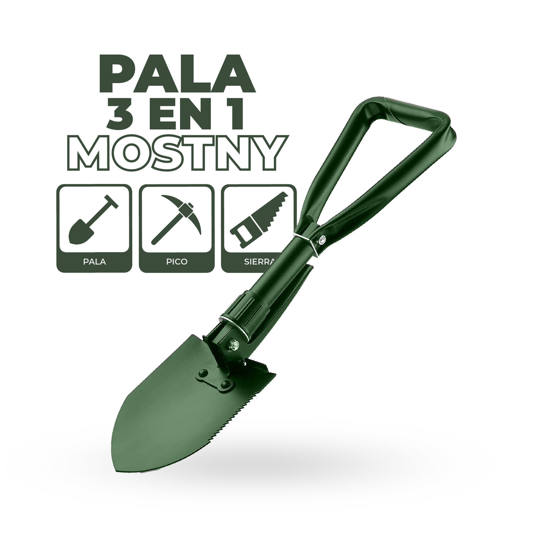 Pala Plegable 3 en 1 Mostny
