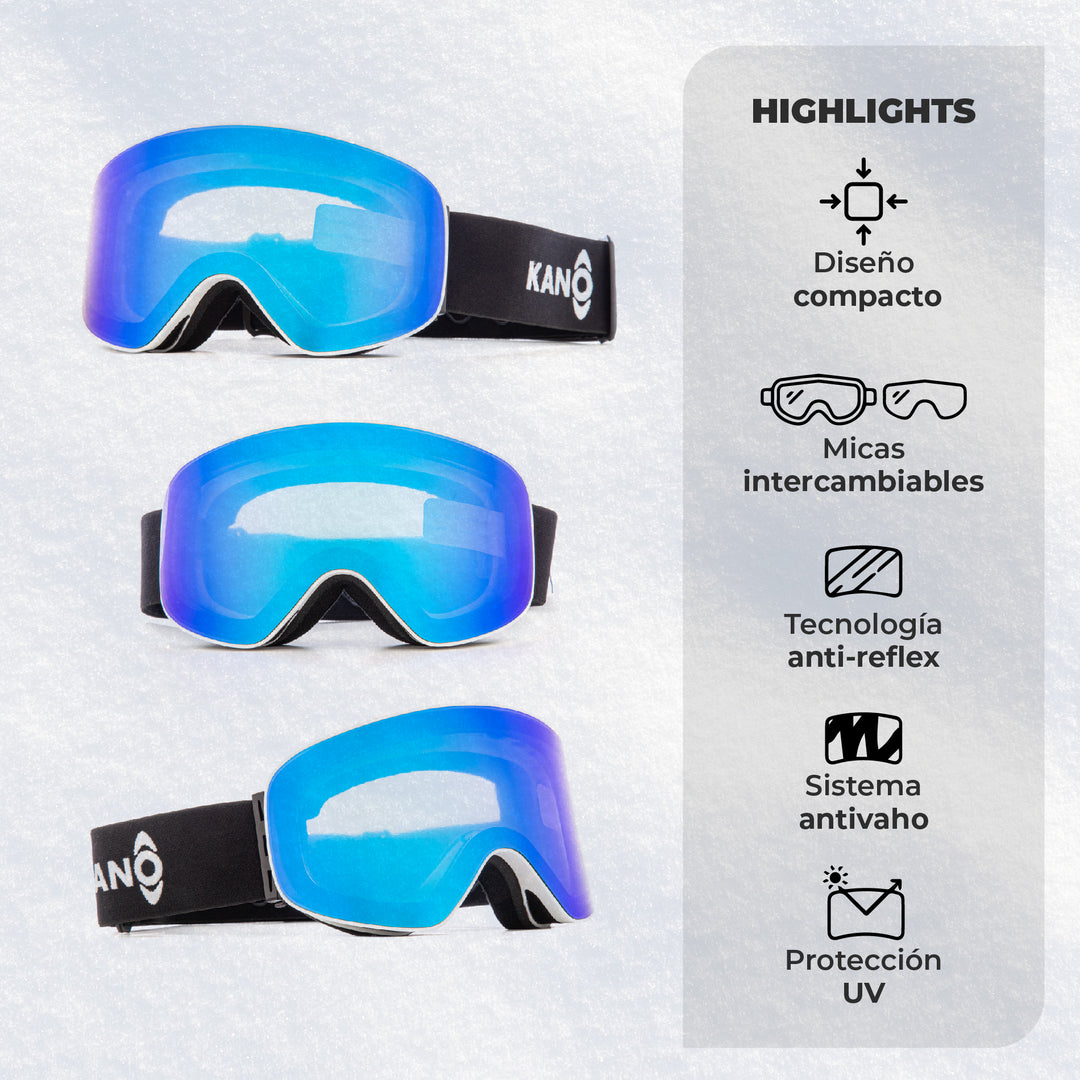 Combo Nieve Casco Patrol + Antiparrar Ripper + Calcetines de Ski
