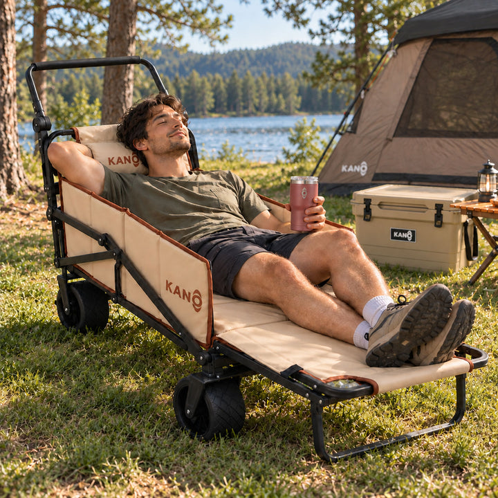 Carrito de Playa Convertible en Reposera SHERPA REST 2 en 1