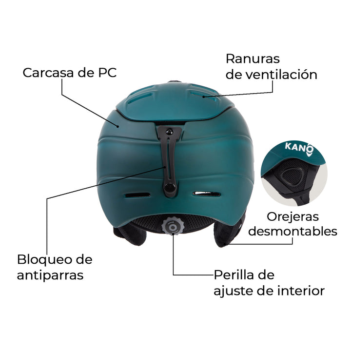 Combo Nieve Casco Patrol + Antiparrar Ripper + Calcetines de Ski