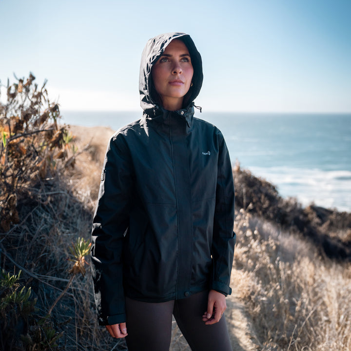Combo Impermeable Lenga + Polar Tejido Notro Mujer