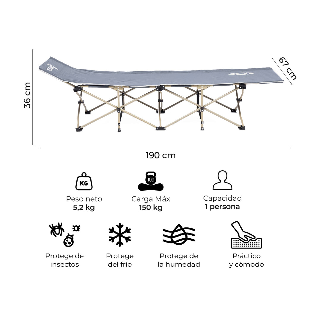 Catre Plegable Para Camping Dickson