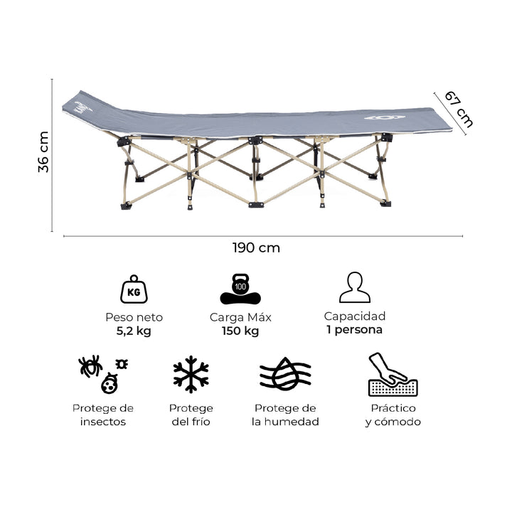 Catre Plegable Para Camping Dickson