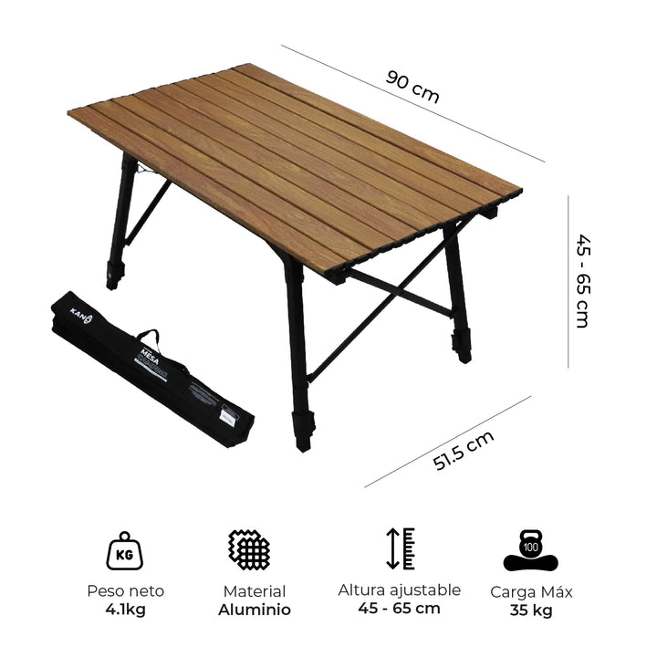 Mesa Plegable Roble