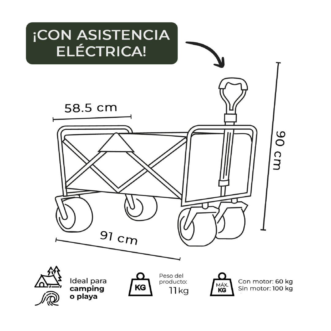 Carro de Transporte Eléctrico Sherpa Turbo