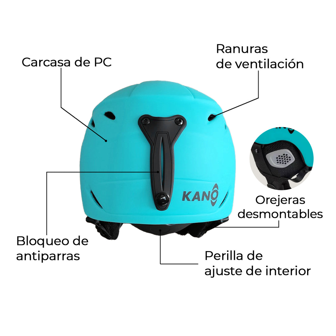 Casco de Nieve para Niños Aqua