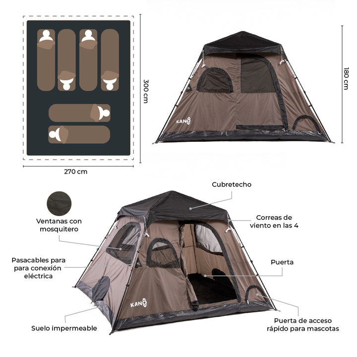 Carpa Automática Enco 6 Personas