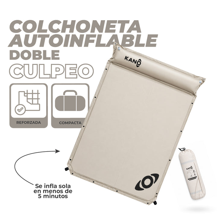 Colchoneta Autoinflable Doble Culpeo