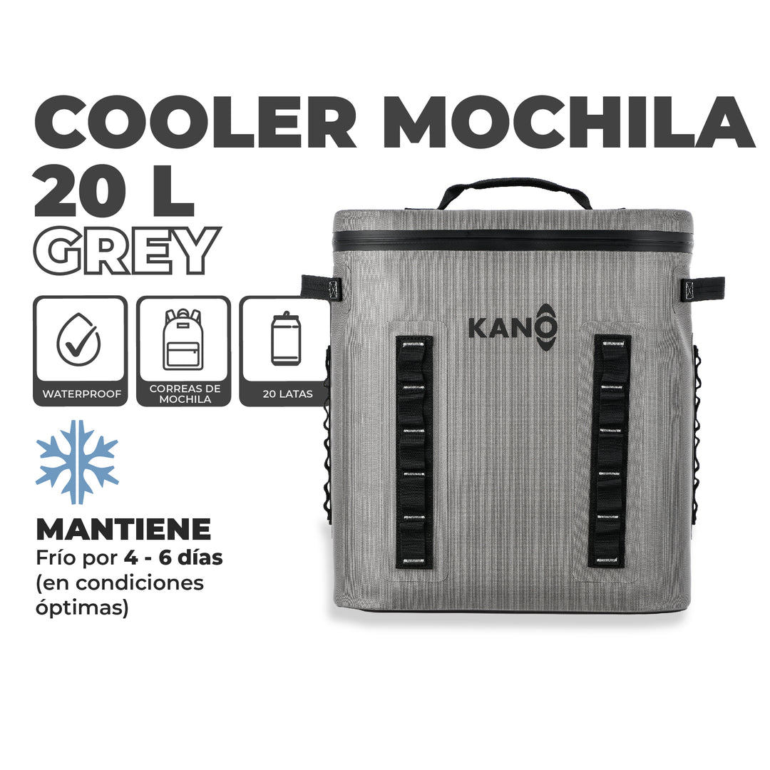 Cooler Mochila Térmica de Aislamiento Grey 20L