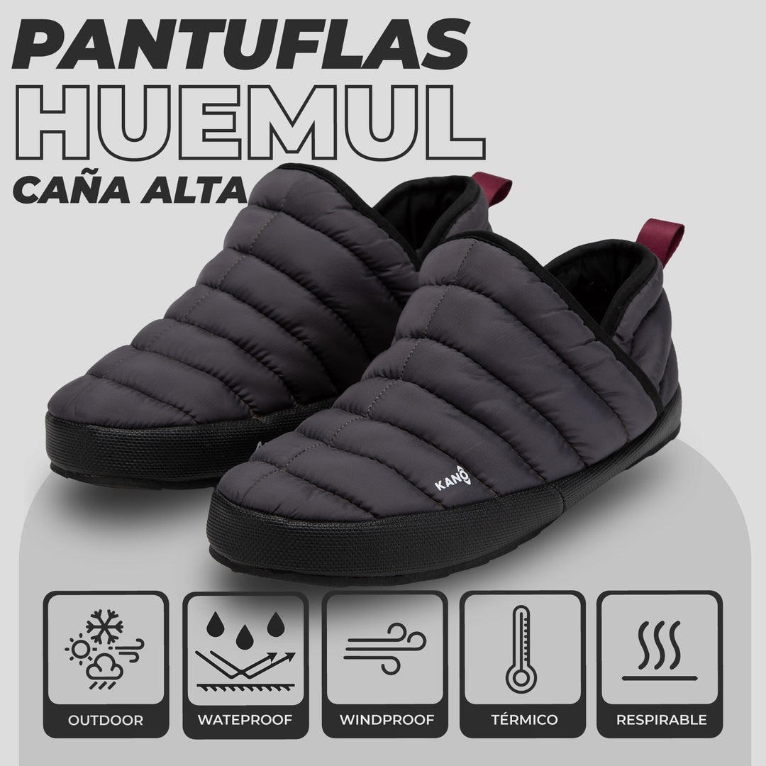 Pantuflas Outdoor Caña Alta Huemul Gris