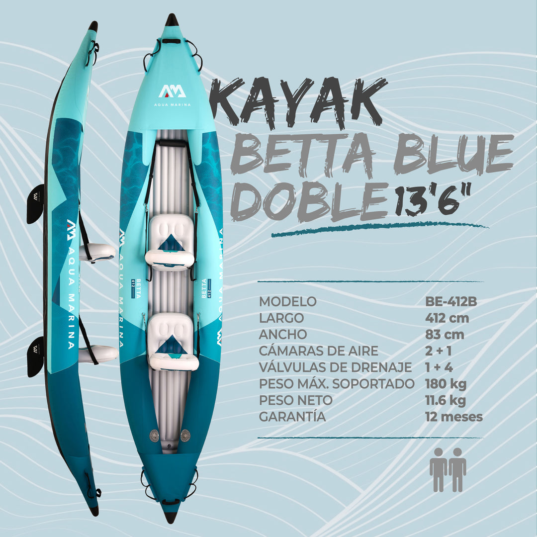 Kayak Doble Betta Blue