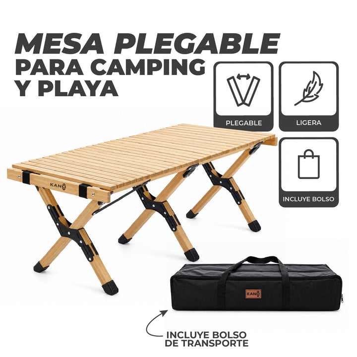 Mesa Plegable de Madera LARGE