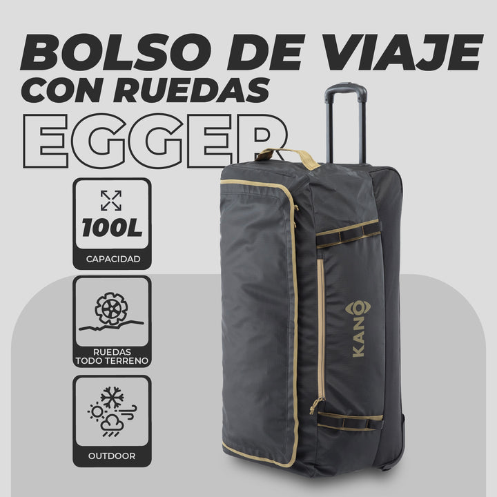 Bolso Outdoor con Ruedas Egger 100L