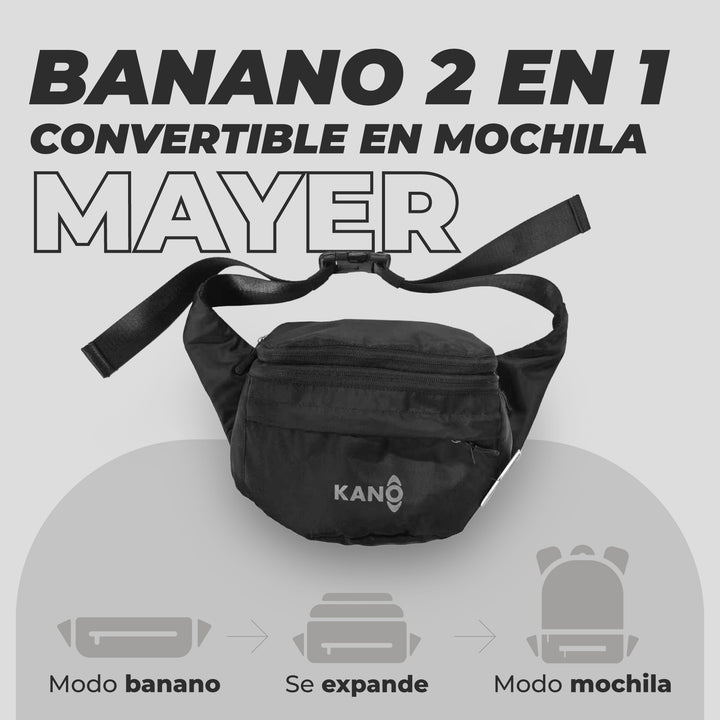 Banano Expandible / Mochila 2 En 1 Kano Mayer 5-15L