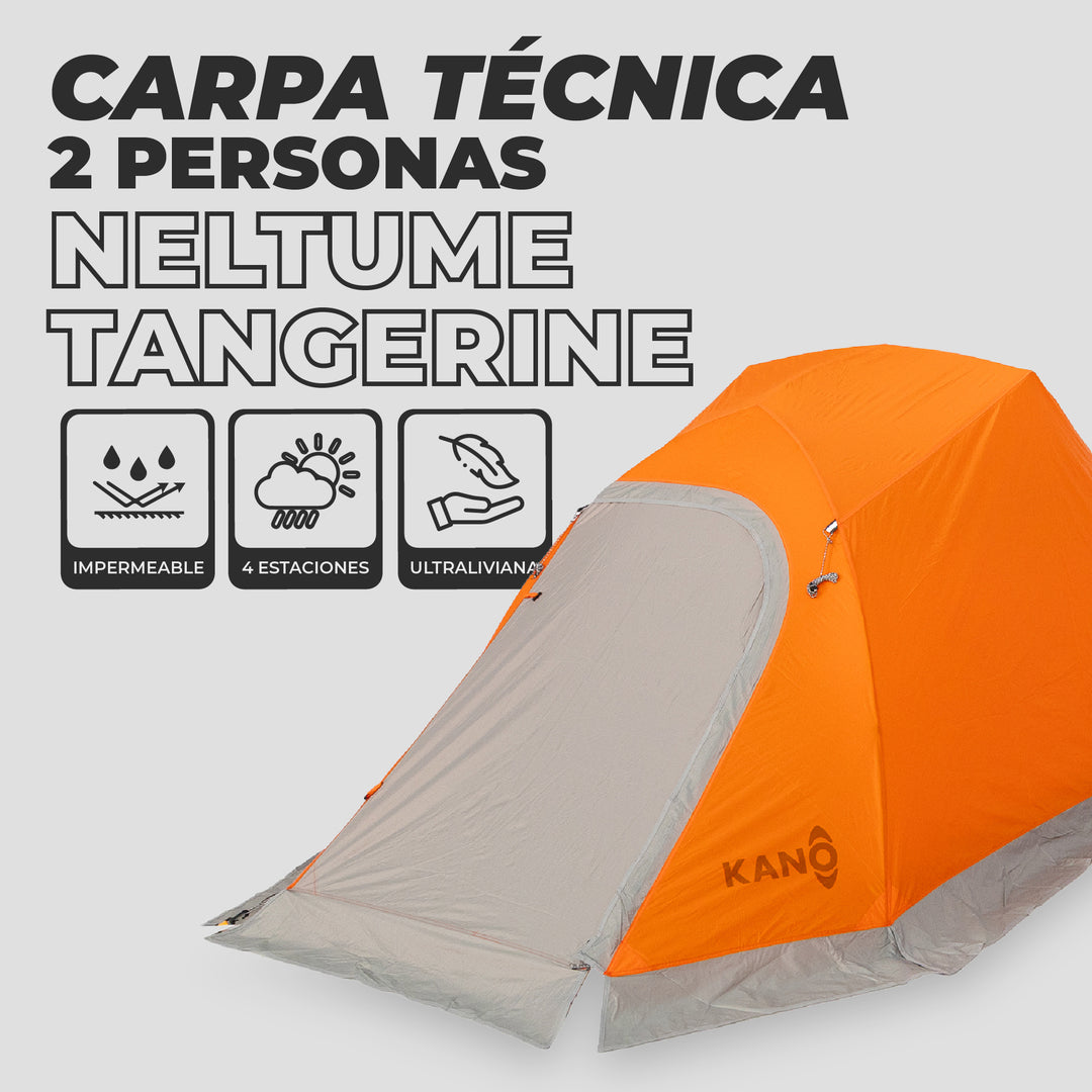 Carpa Técnica Neltume Pro Tangerine 2 Personas
