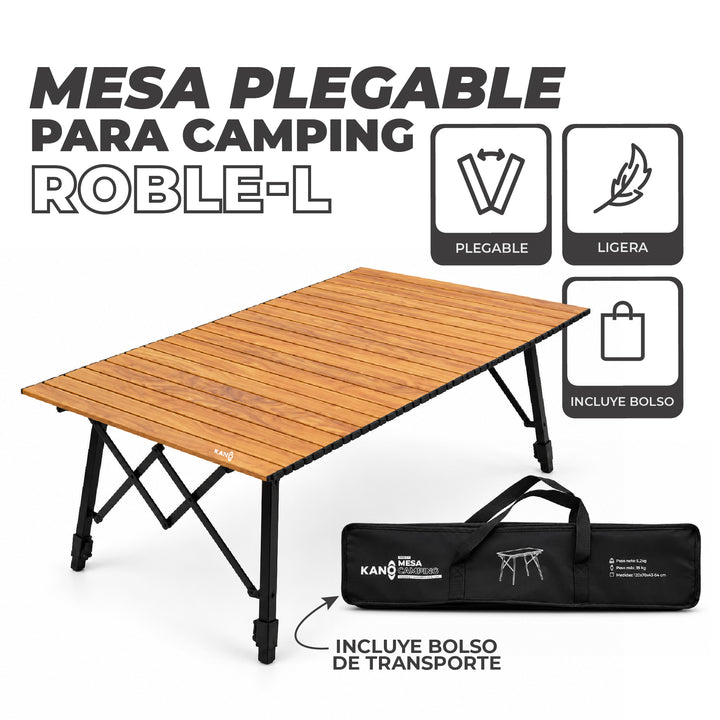 Mesa Plegable Roble Large