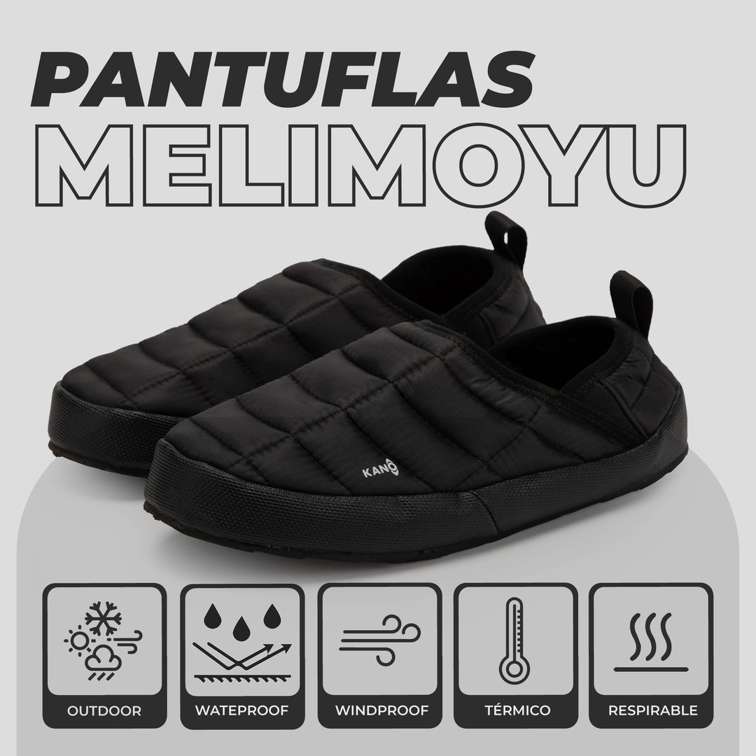 Pantuflas Outdoor Melimoyu Negro