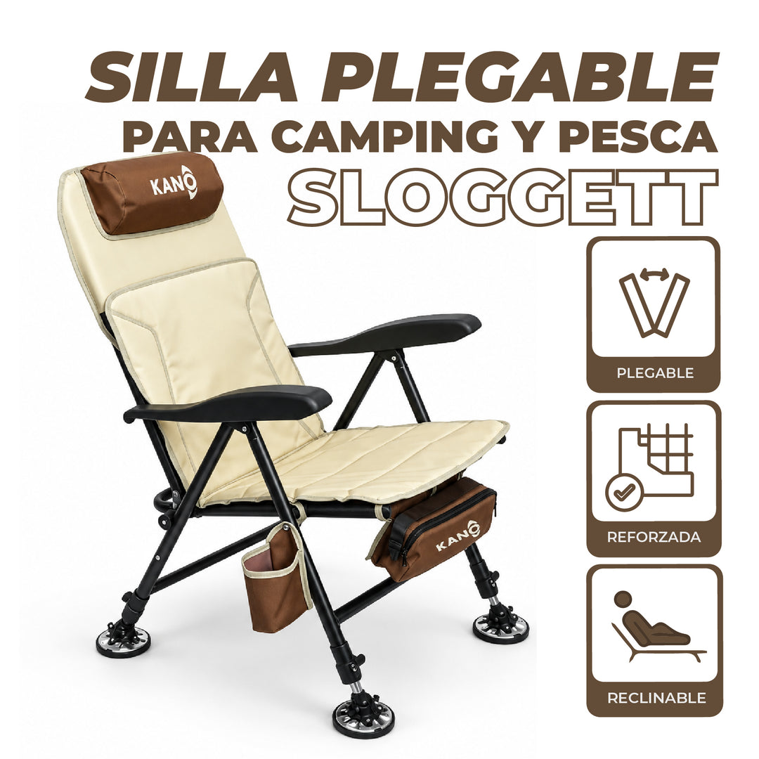 Silla de Camping Reclinable Sloggett