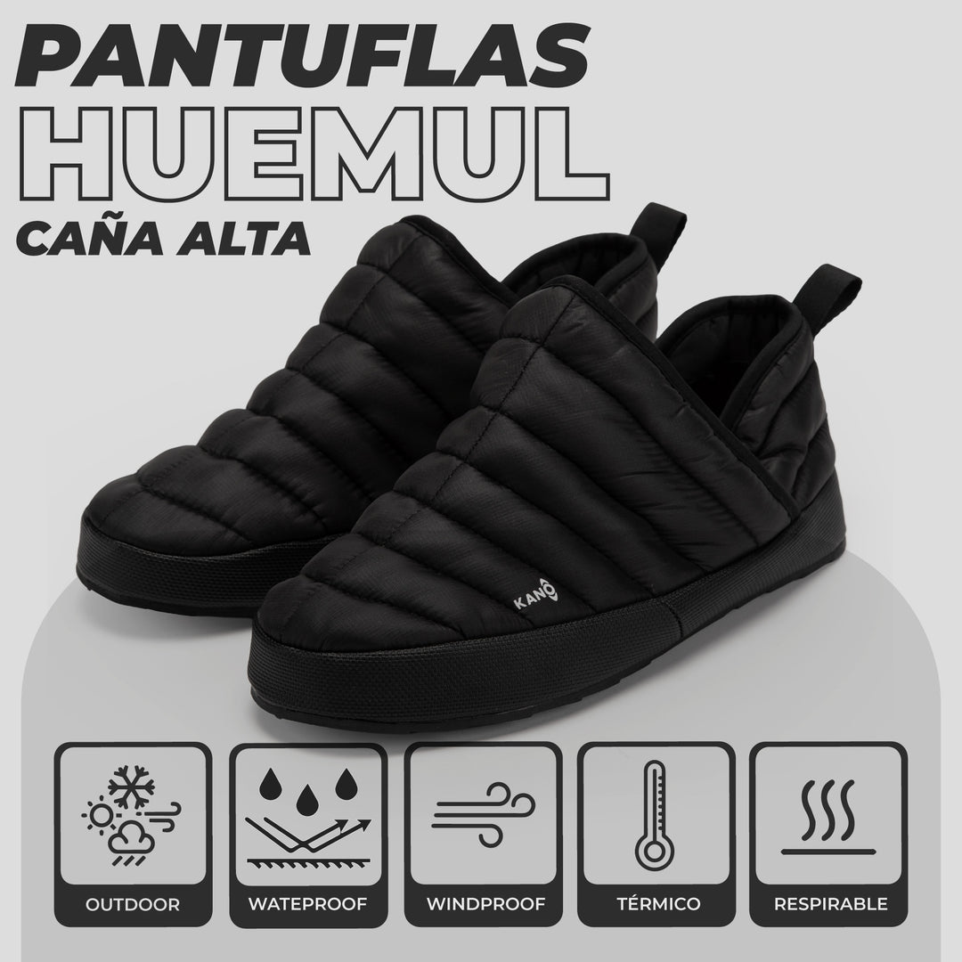 Pantuflas Outdoor Caña Alta Huemul Negro