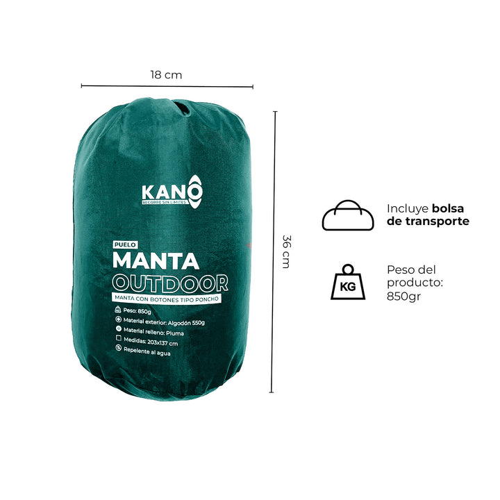 Manta Térmica Outdoor Puelo Verde