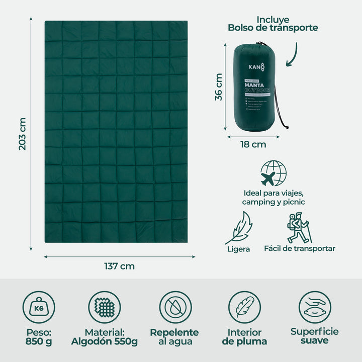 Manta Térmica Outdoor Puelo Verde