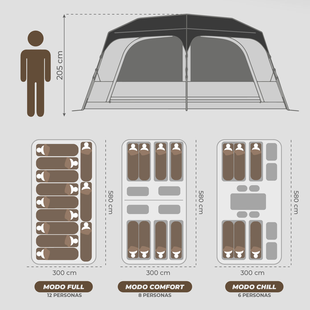 Carpa Automática Lauca 12 Personas