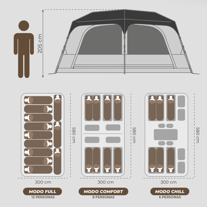 Carpa Automática Lauca 12 Personas