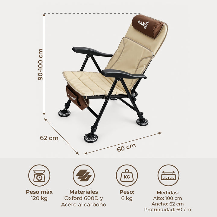 Silla de Camping Reclinable Sloggett