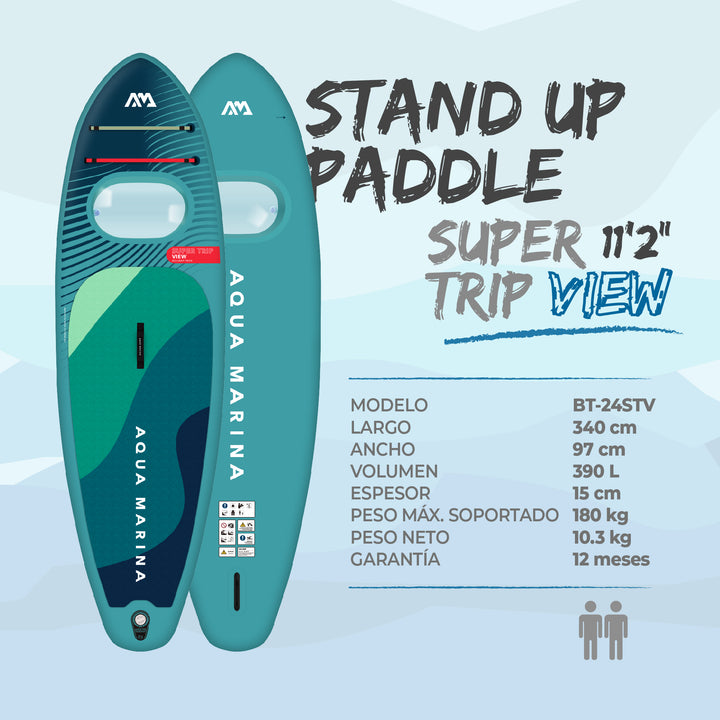 Stand Up Paddle SUP con Ventana SUPER TRIP VIEW