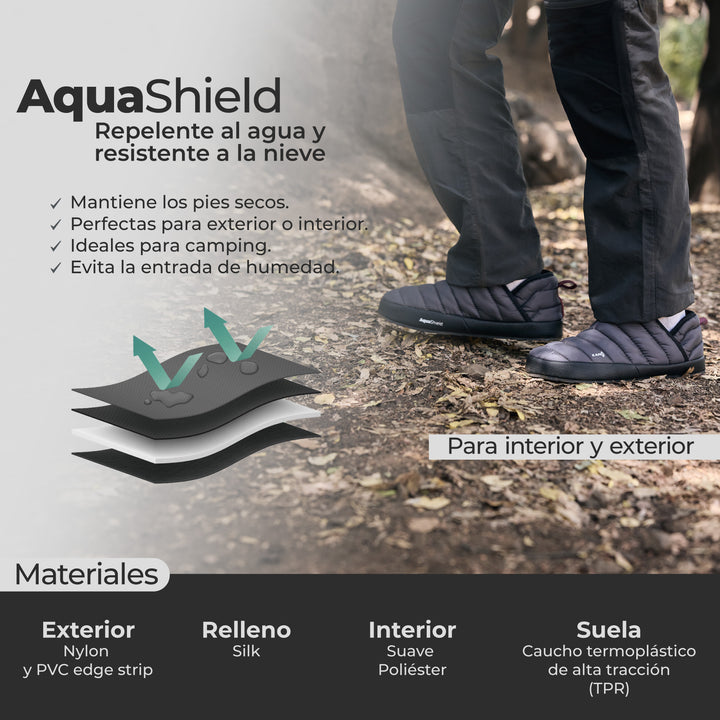 Pantuflas Outdoor Caña Alta Huemul Gris