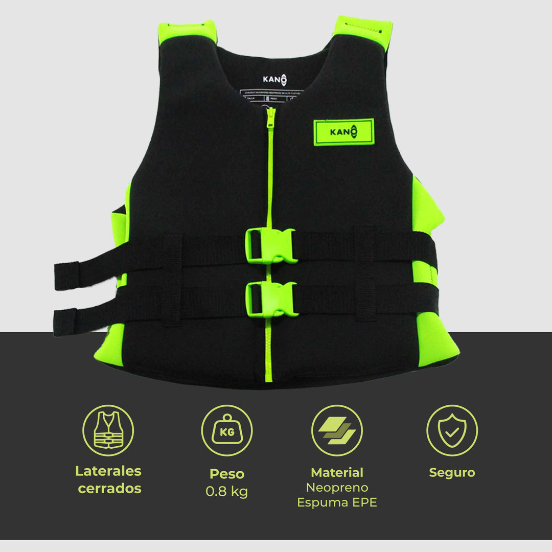 Chaleco Salvavidas Neopreno Negro