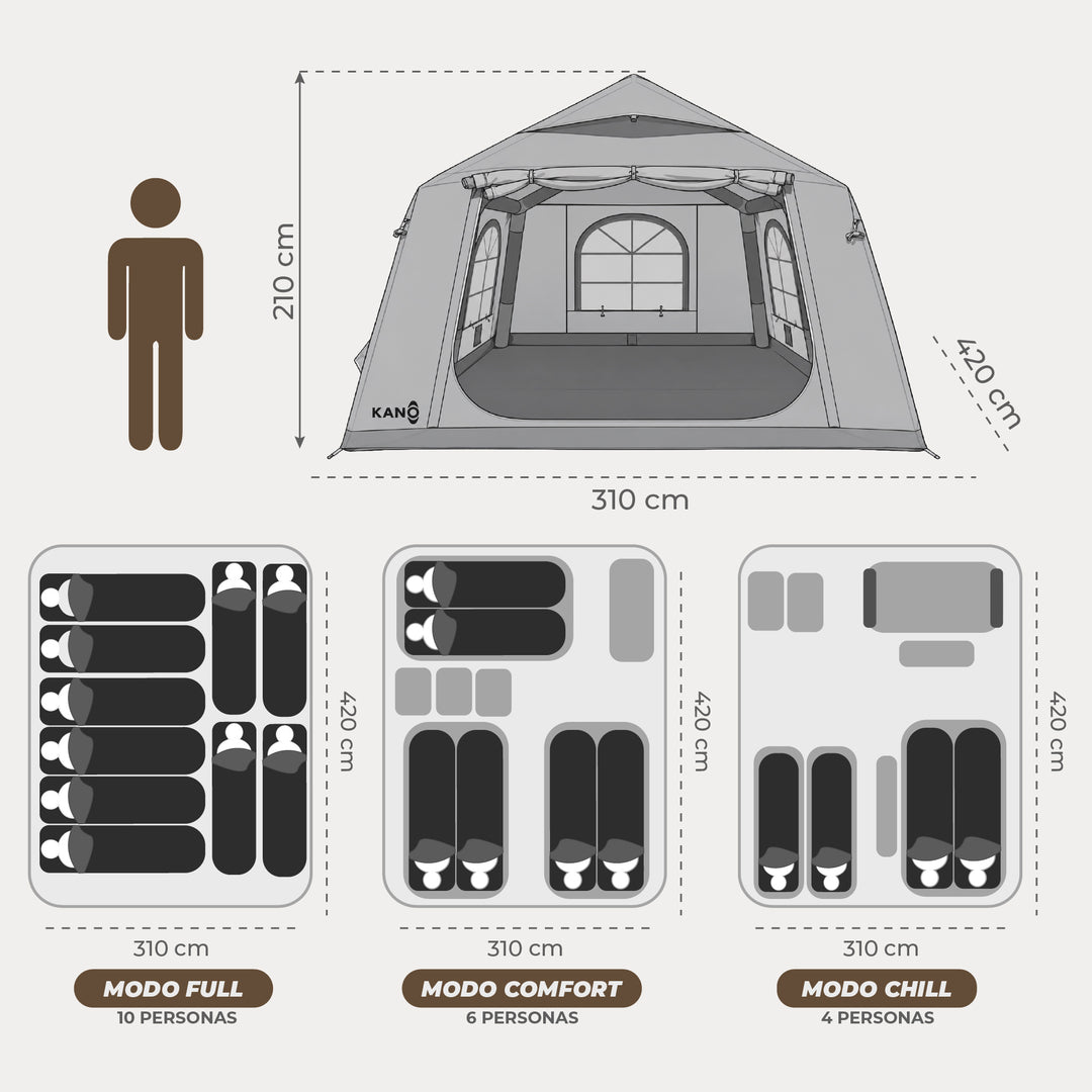 Carpa Inflable 8 Personas POIKE