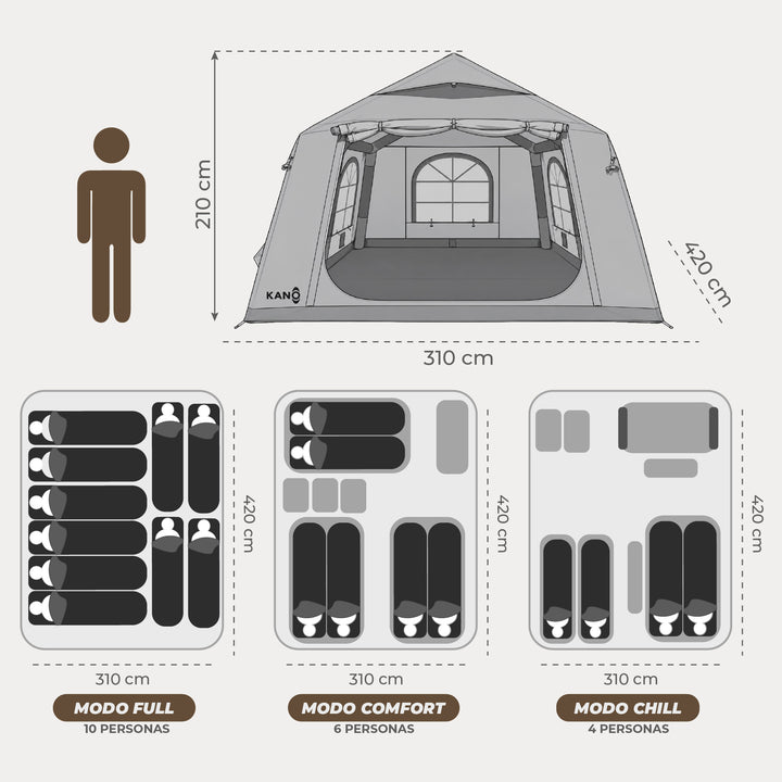 Carpa Inflable 8 Personas POIKE