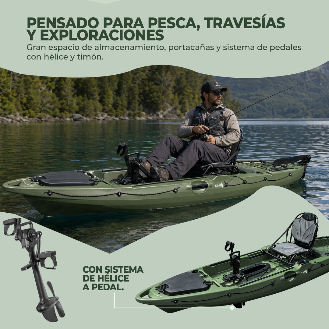 Kayak Rígido con Pedales MAKAI